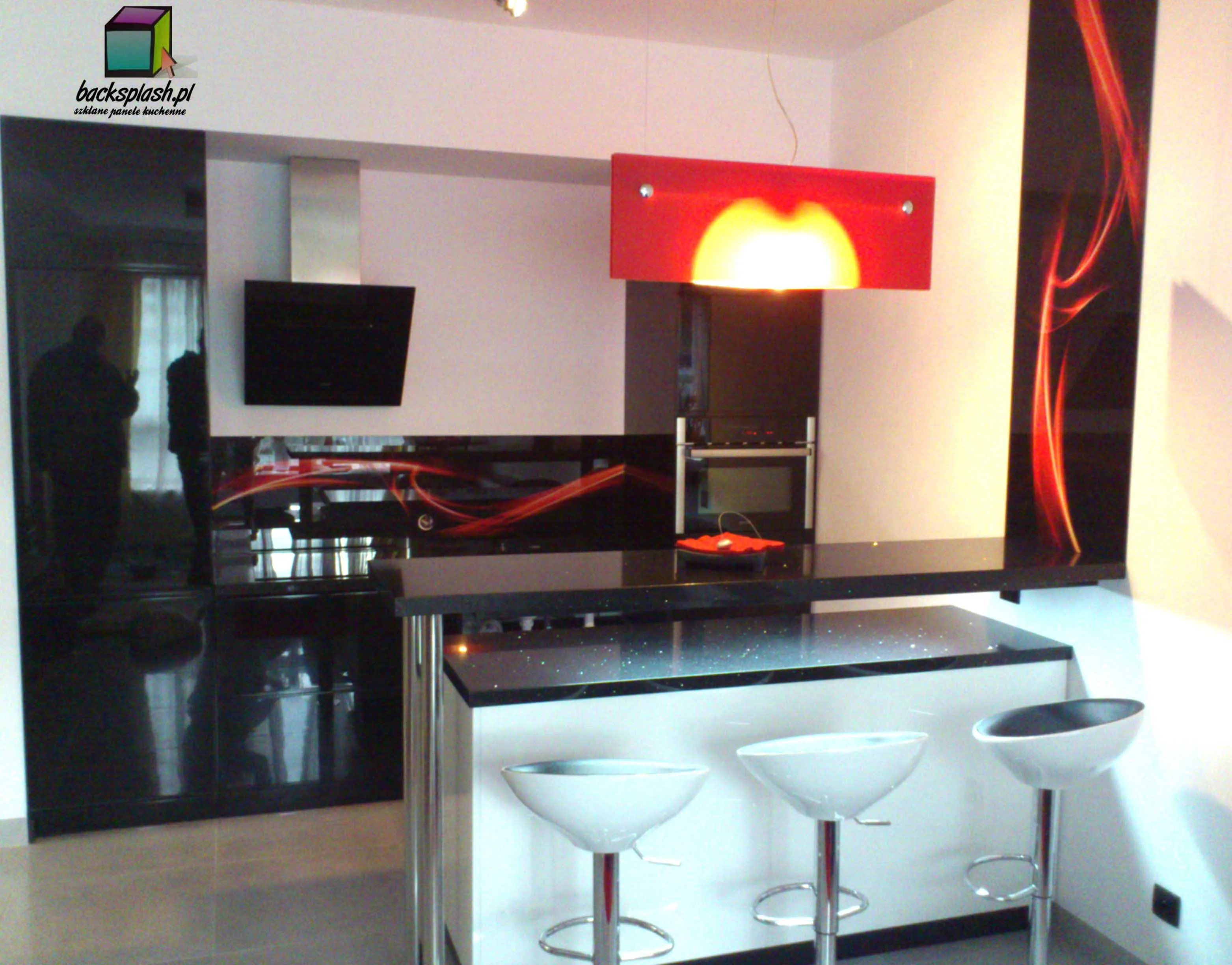 Wizualizacja panelu szklanego w konfiguratorze online Backsplash.pl